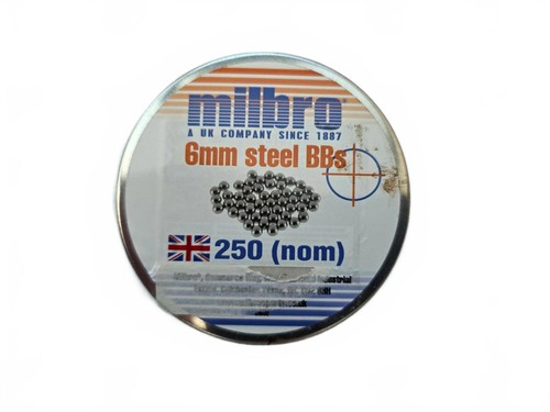 Milbro 6mm steel bbs - 250, (nom)
