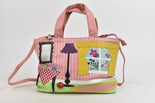 Yoshi Of Lichfield "Home Sweet Home" Pink Leather Bag Pre Loved 