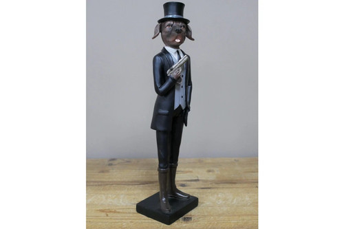 Agents brown dog statue - brown,