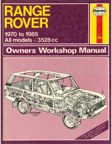Range rover 1970 to - rover, (petrol)