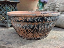 Vintage Shallow Terracotta Flower Pot~Bowl~Pan~Saucer~8 1/2 inch~