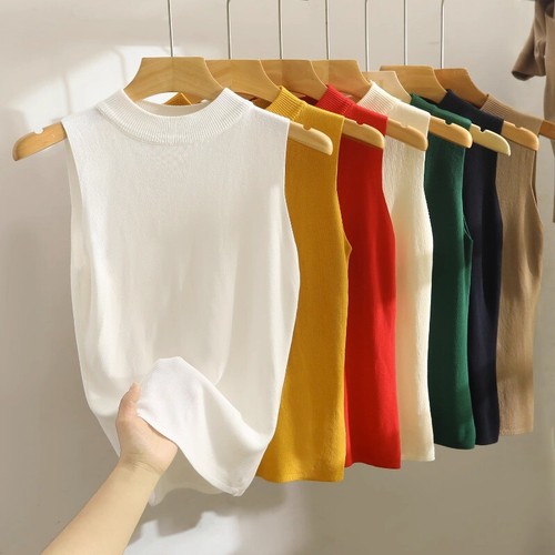 Lady knitted tank top vest - lady,