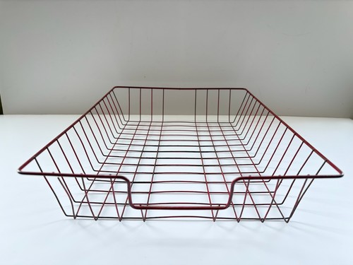 Vintage red wire filing - red,