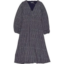 WYSE Midnight Silver Claudia Crinkle Dress