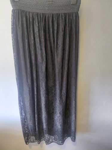 Black lace maxi skirt y2k - , boho