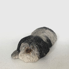 Shih Tzu Figurine Ornament, Puppy Lil Snoozer Napper Dog, Sandra Brue, Sandicast