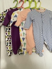 5 Mamas & Papas Baby Girl 0-3 Months Sleepsuit Bundle Set