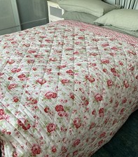 Vintage Cath Kidston Rosali Quilt Ikea 250 X 270cm Super King  Bedspread 