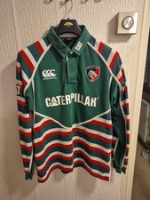 Leicester Tigers Men's Canterbury Rugby Shirt, Size Large Pre Worn