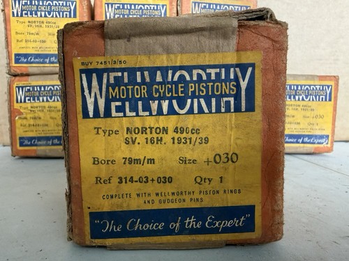 Norton 16h 500cc engine piston - 16h,