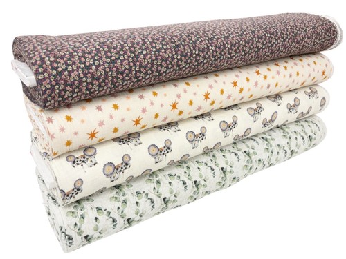 Double gauze fabric - fabric, patterned