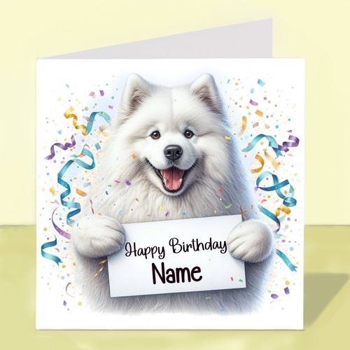 Personalised samoyed birthday - personalised,