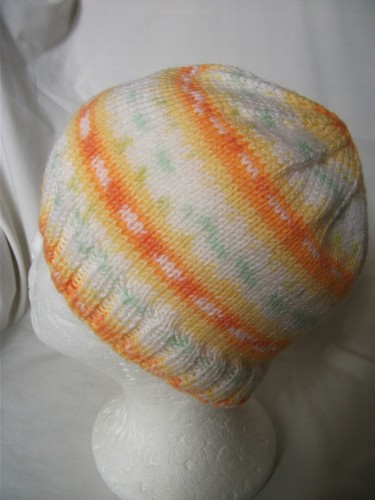 Hand knitted beanie hat - hand,