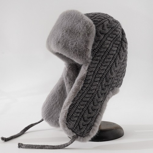 Women cable knit trapper - women,
