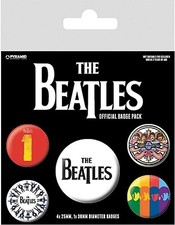 The Beatles button badges - 5 pack - Official Merchandise