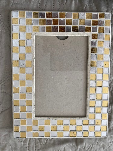 Mosaic tile gold silver - tile,