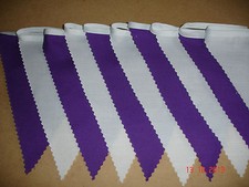 PURPLE AND WHITE FABRIC