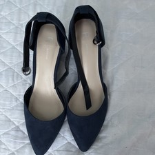 New navy wedge - navy, shoes