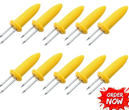 10pcs corn holders stainless - corn,
