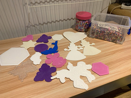 Hama beads assorted - beads, pegboards