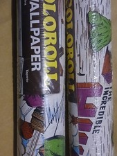 Vintage Coloroll Incredible Hulk wallpaper (Wilman) x 2 rolls (riverside rolls)