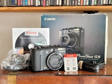 Canon PowerShot G9 12.1MP Digital Camera - WORKS BUT SEE DESCRIPTION, NO CHARGER