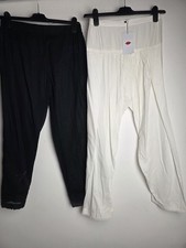 Bundle of Khaadi Pakistani Shalwar Salwar Trousers White Black Size Small/10