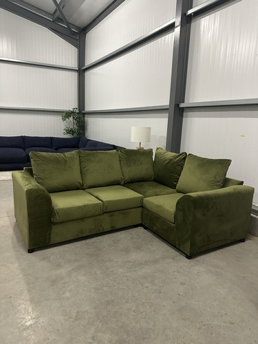 Green corner sofa delivery - green,