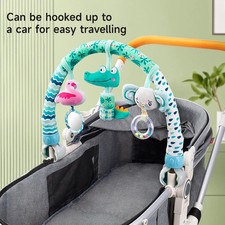 Baby Stroller Arch Toy Adjustable Clip Crib Mobile Hanging Rattle Sensory UK