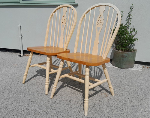 Pair beech painted frame - beech,