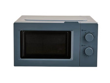 George Home GHMON0171G4W Compact Manual Microwave Oven 17L 700W Slate Blue