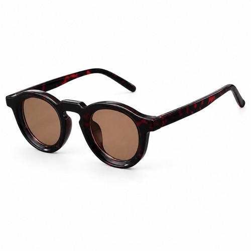 Retro round sunglasses amber - retro,