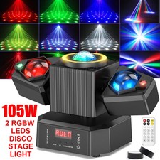 105W Moving Head Party Light Rotating Disco Ball Laser Beam Strobe Remote DMX