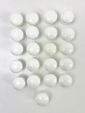 Vintage White Wooden Drawer Knobs x21 Painted Pine Cabinet Handles TV Prop DIY