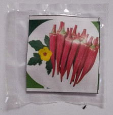 Red Okra Hybrid Seeds - 25