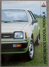 Mitsubishi Colt Hatchback 1200GL / 1400GLX Brochure 1982. Classic Car. Rally