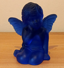 Frosted Cobalt Blue Glass