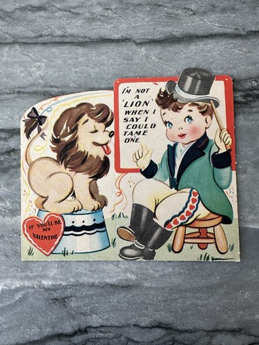 Vintage valentine card - vintage,