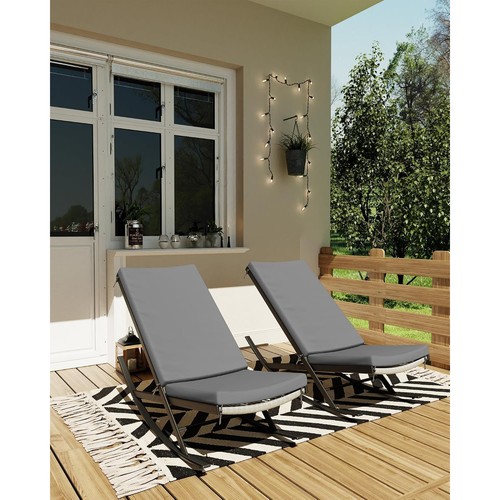Pair rattan garden - of, pe