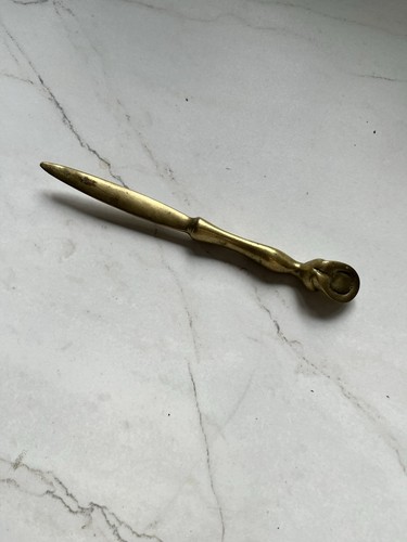 Vintage brass letter opener - opener, in