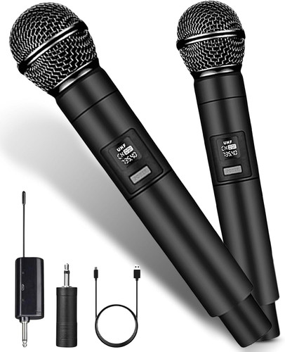 Wireless microphones uhf dual - wireless,