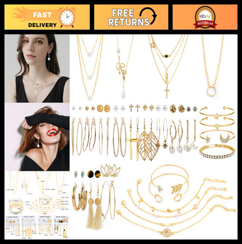 52pcs women jewelry set - 38-52pcs,