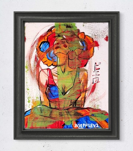 Hand painted 8x10 circus clown - 8x10,