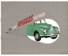 Morris Oxford MO Saloon 1948-1949 UK Market Sales Brochure