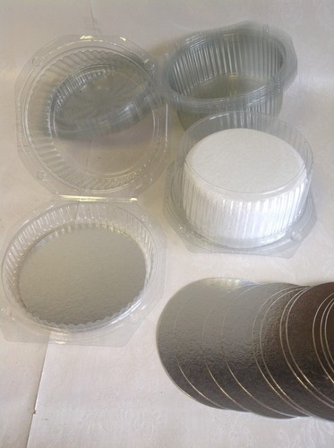 Clear disposable cake - clear, domes