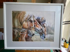 Horse racing. Limited edition print in frame