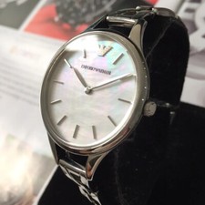 Ladies Emporio Armani Watch Designer AURORA AR11054 Pearl Dial Steel Genuine