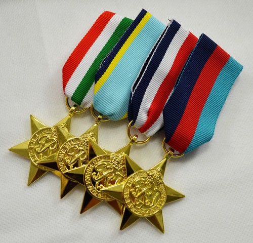24ct gold ww2 medals - gold,