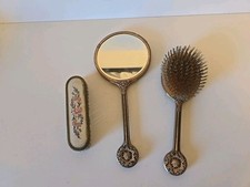 Vintage  Brass Vanity Mirror &