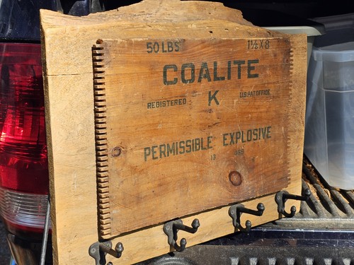 Vintage hall tree wood - hall,